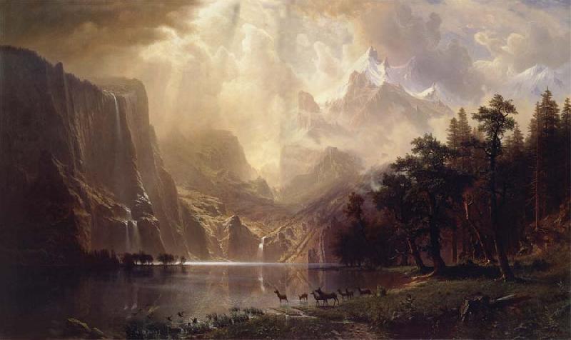 Albert Bierstadt Among the Sierra Nevada,California
